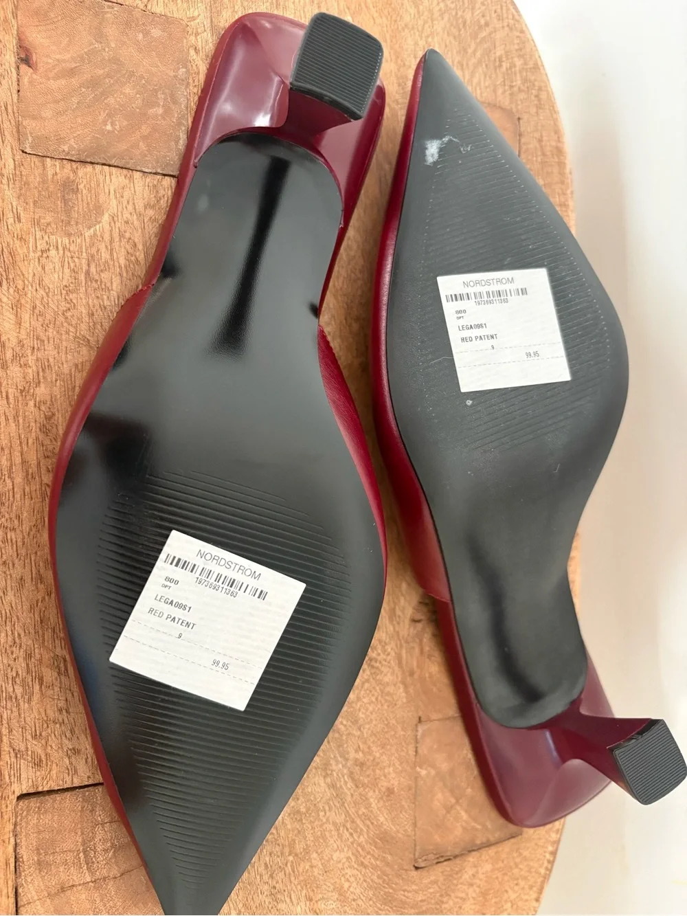 Steve Madden Mod Pointed Toe Mule Pump Burgundy Size 9 - Picture 7 of 8